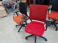 Fauteuil de bureau SEDUS  assise  Rouge / Orange 